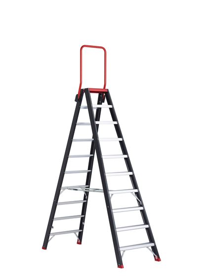 Afbeelding van Taurus dubbel oploopbare trap TDO 2 x 10 met beugel