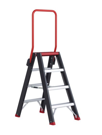 Afbeelding van Taurus dubbel oploopbare trap TDO 2 x 4