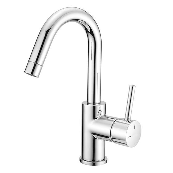 Afbeelding van WBT Pure wastafelkraan met hoge uitloop